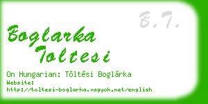 boglarka toltesi business card