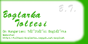 boglarka toltesi business card